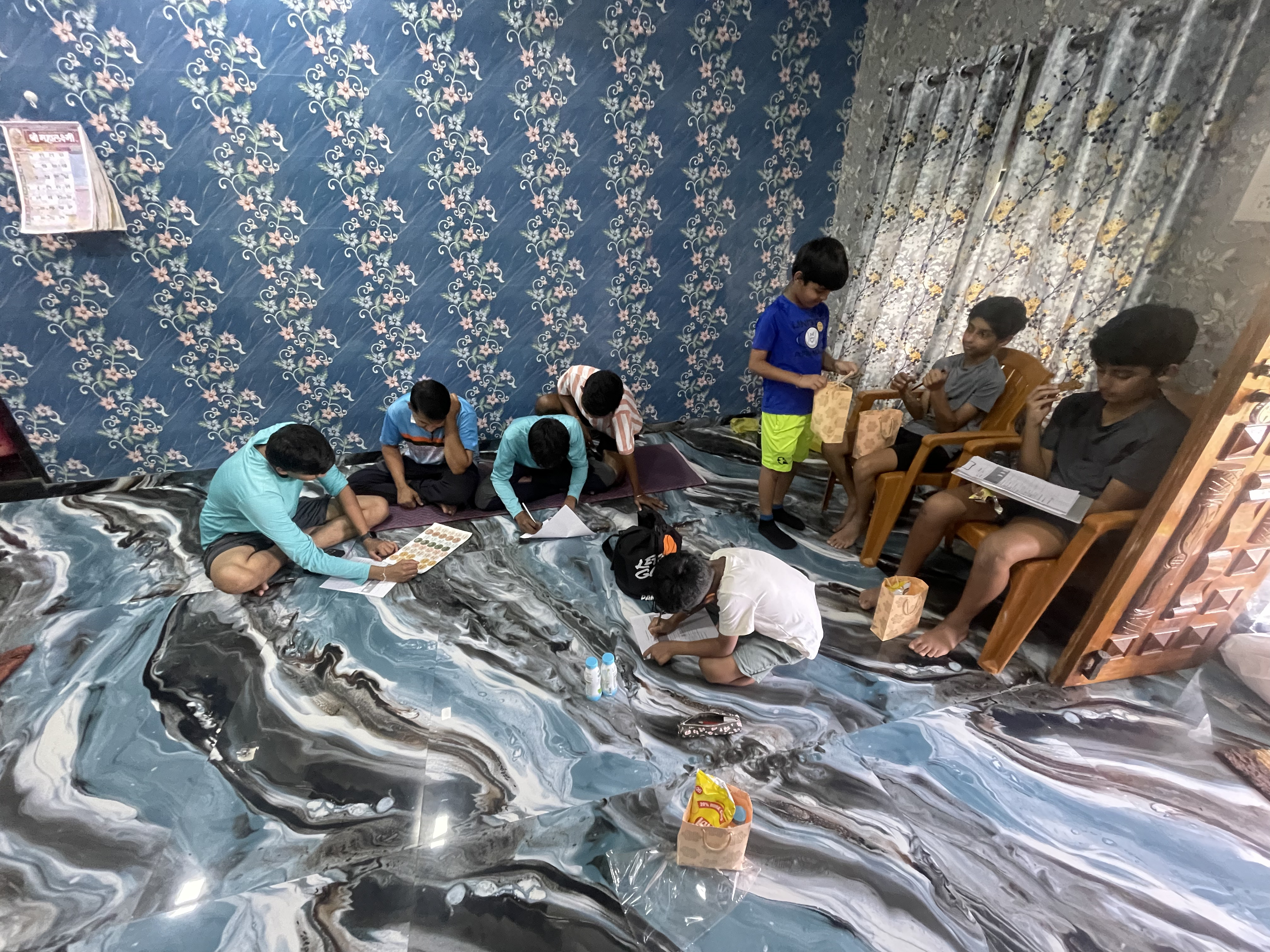Workshop session with children